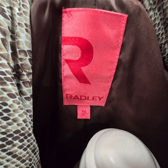 Hilary Radley Snakeskin Light Puffer Full Zip Insulated Winter Coat with Pockets - Picture 3 of 3